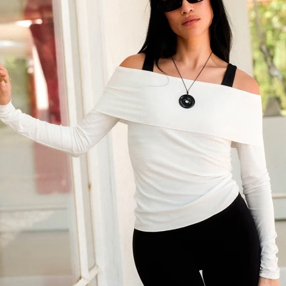 Adanola Medium Fold Over Long Seeve Shirt